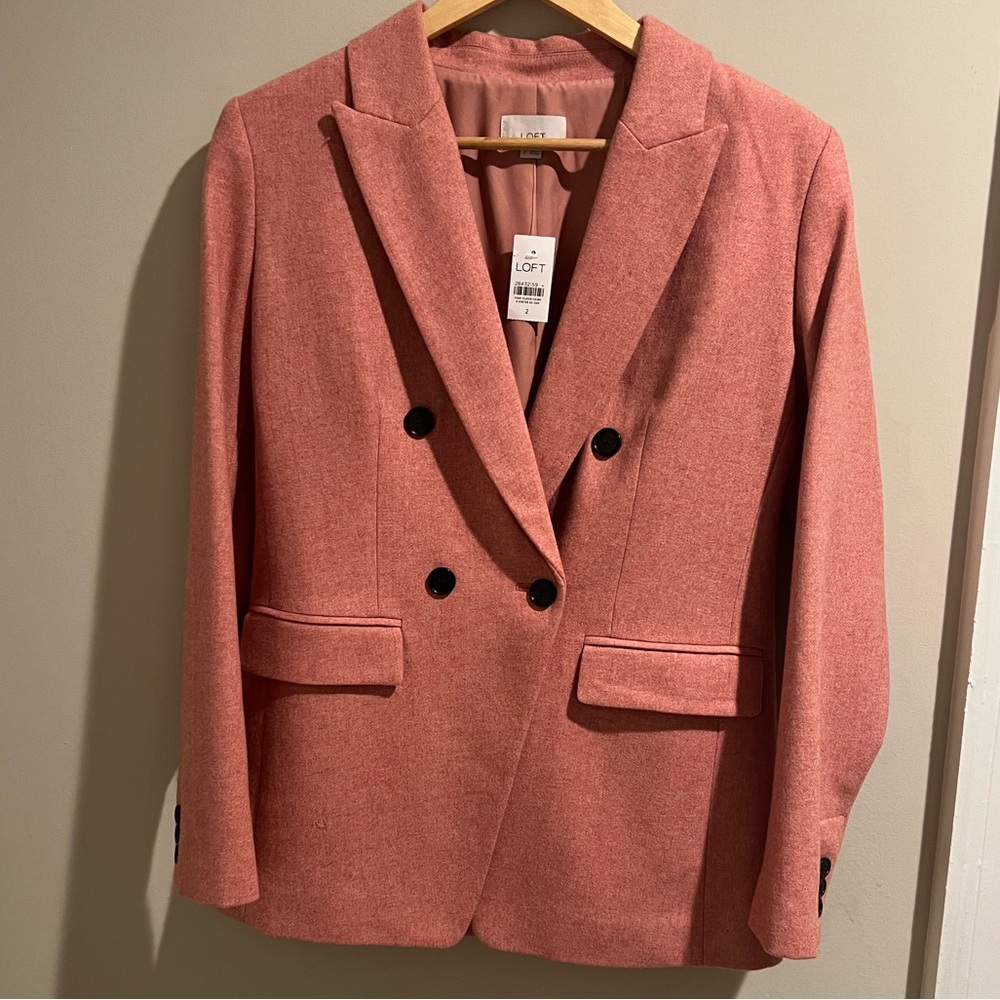 NWT LOFT Pink Oversized Blazer